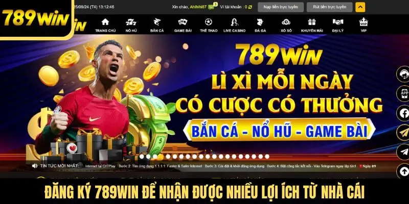 Đăng ký 789Win để nhận được nhiều lợi ích từ nhà cái