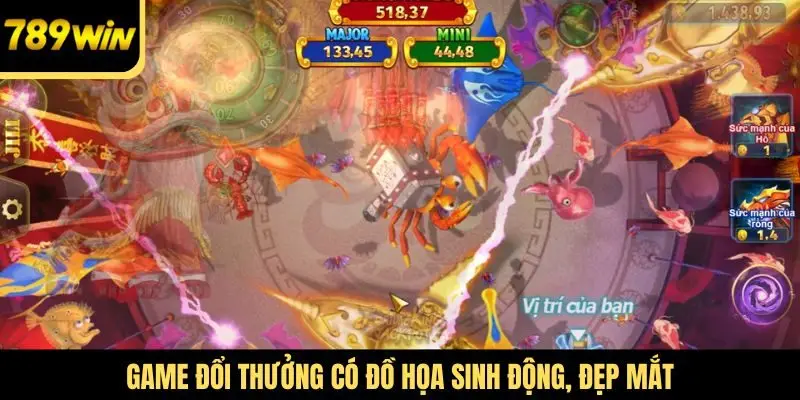 Game đổi thưởng có đồ họa sinh động, đẹp mắt