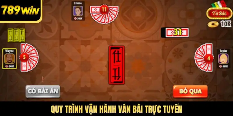 Quy trình vận hành ván bài trực tuyến